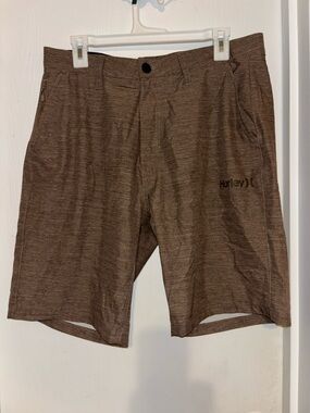 Hurley Men’s Brown Heather Hybrid Shorts